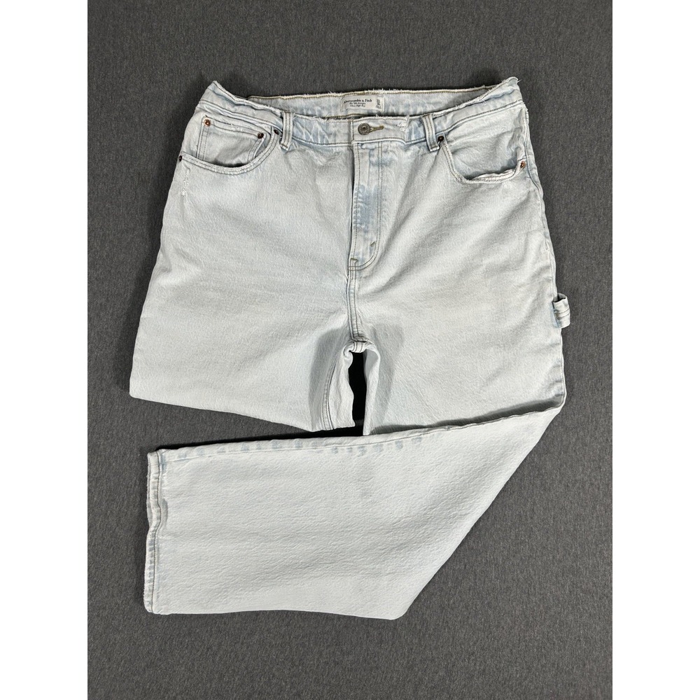 Abercrombie Fitch 90s Straight Jeans Womens 33 16S Ultra High Rise